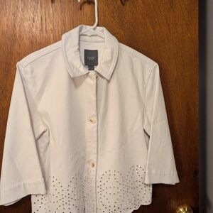 White Eyelet Jacket